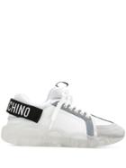 Moschino Logo Patch Chunky Sneakers - White
