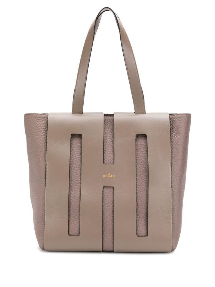 Hogan Cut-out Tote Bag - Neutrals