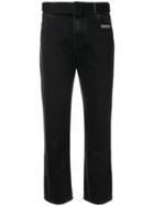 Off-white Straight Leg Trousers - Black