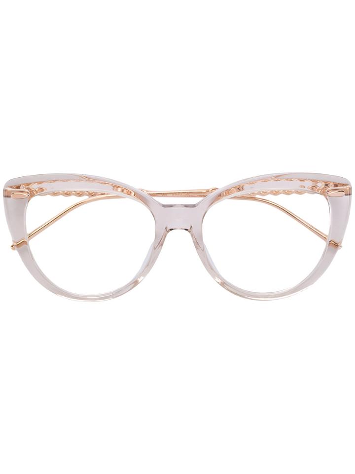 Boucheron Cat Eye Glasses - White