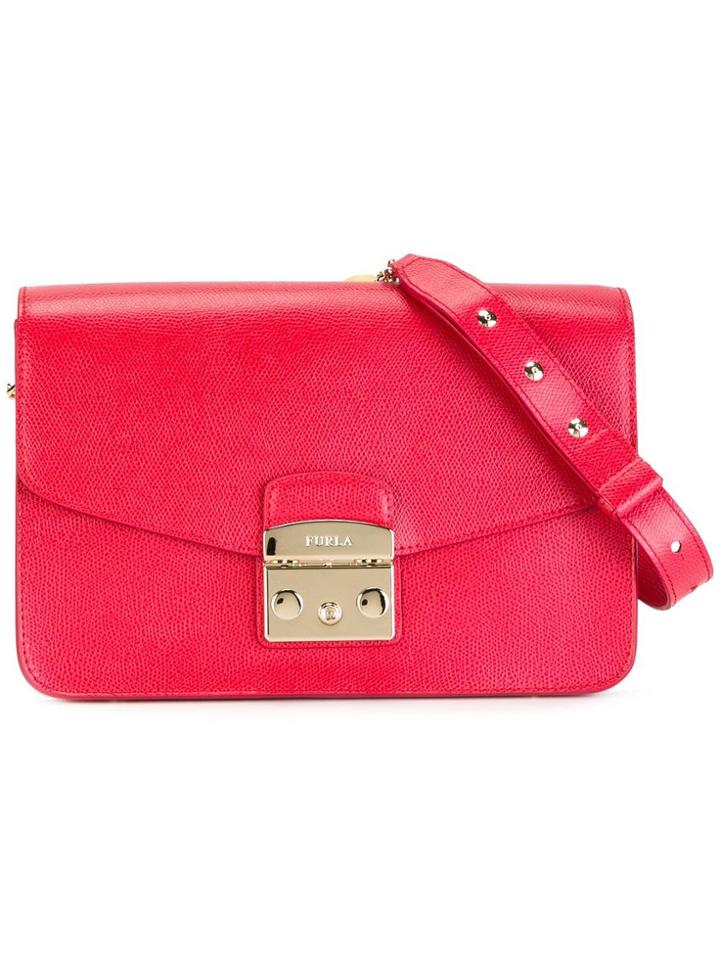 Furla Chain Strap Shoulder Bag - Red