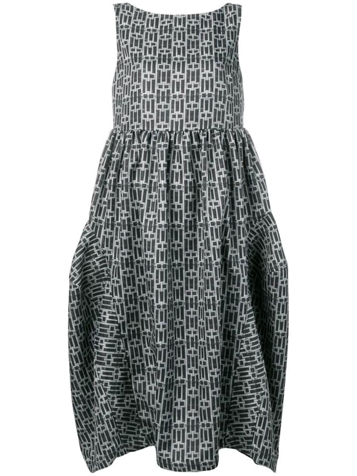 Comme Des Garçons Comme Des Garçons Geometric Print Full Dress - Green