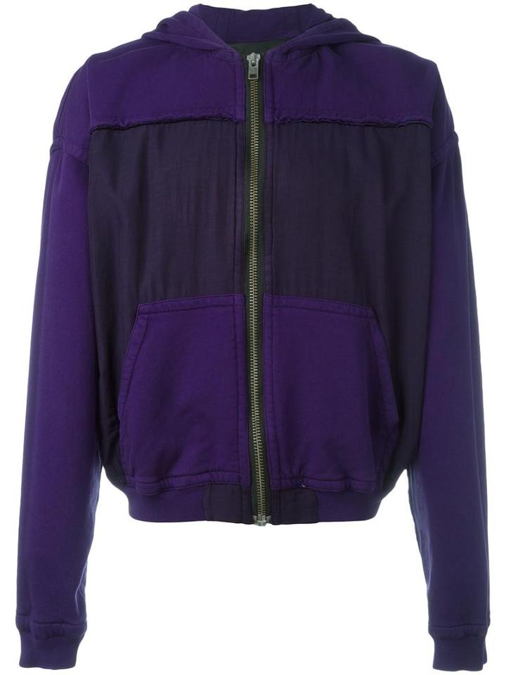 Haider Ackermann Zipped Hoodie, Men's, Size: Medium, Pink/purple, Cotton/spandex/elastane