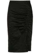Isolda Heliconia Pencil Skirt - Black