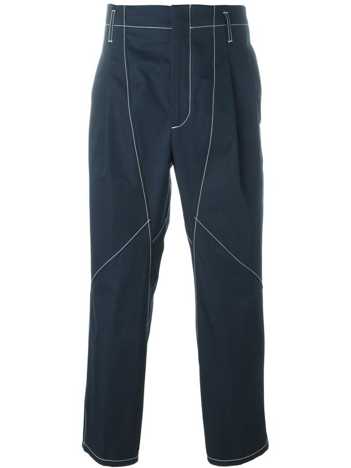 Alexander Mcqueen Stitch Detailed Loose Fit Trousers