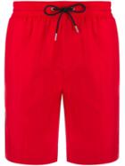 Burberry Icon Stripe Swim Shorts - Red