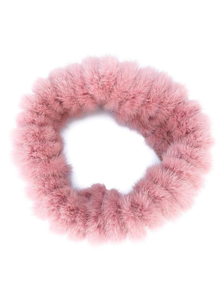 Ermanno Scervino Cape Collar, Women's, Pink/purple, Mink Fur/virgin Wool