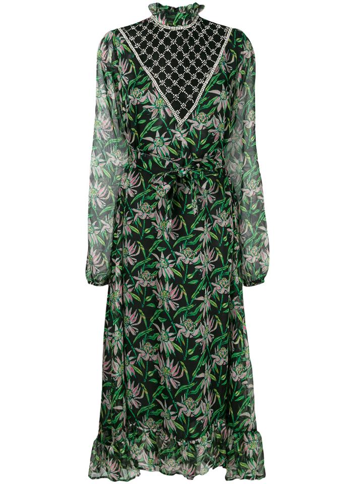 Dodo Bar Or Jewel Embellished Floral Dress - Multicolour