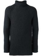 Forme D'expression Chunky Roll Neck Jumper, Men's, Size: Medium, Black, Cashmere/virgin Wool
