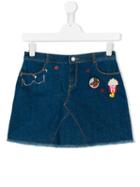 Little Marc Jacobs Patch Denim Skirt, Girl's, Size: 14 Yrs, Blue