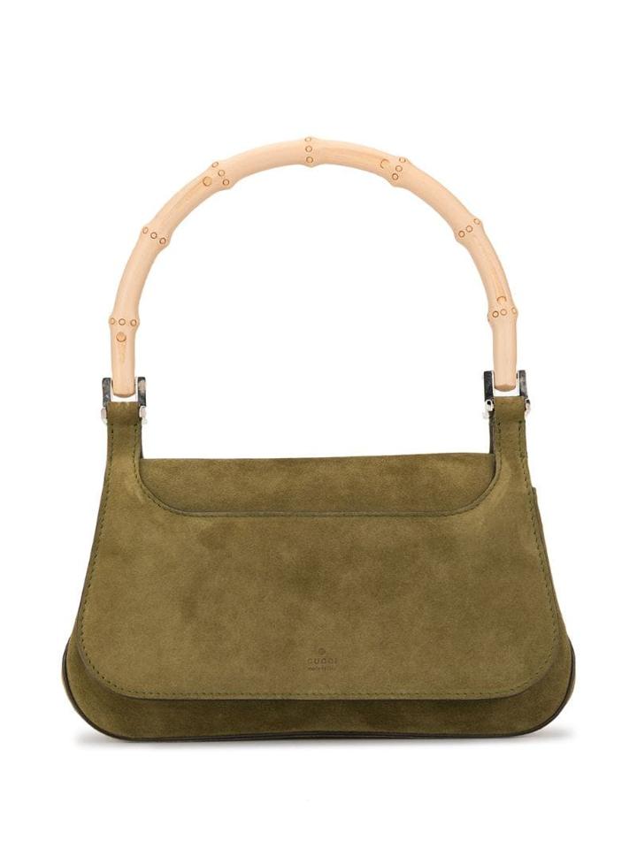 Gucci Pre-owned Bamboo Line Hand Bag - Green