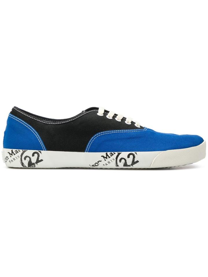 Maison Margiela Denim Tabi Toe Sneakers - Blue
