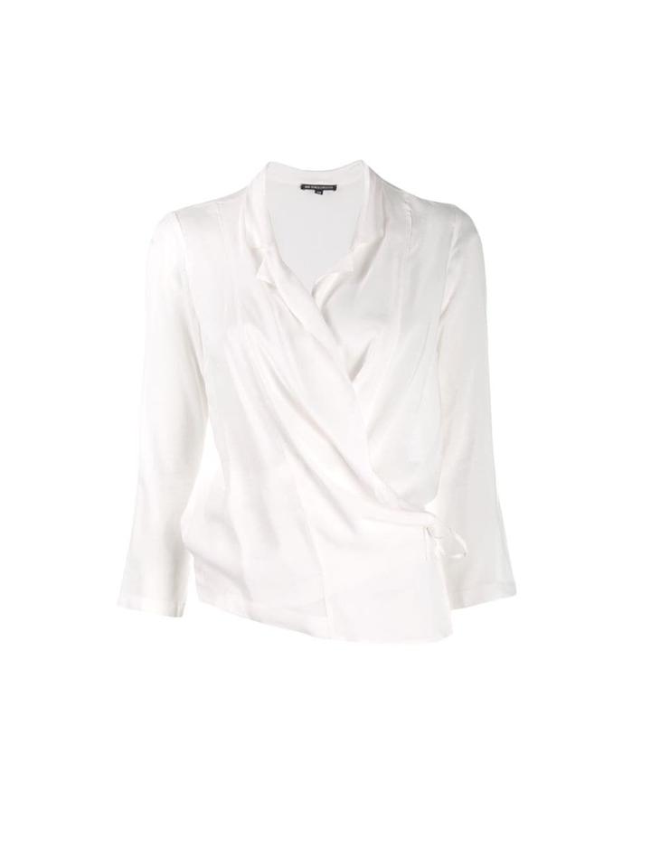 Ann Demeulemeester V-neck Fluid Blouse - White