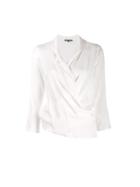 Ann Demeulemeester V-neck Fluid Blouse - White