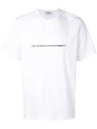 Msgm Printed Slogan T-shirt - White