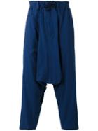 Yohji Yamamoto Slouch Trousers, Men's, Size: 2, Blue, Cotton