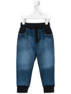 Dolce & Gabbana Kids Denim Trackpants, Boy's, Size: 6 Yrs, Blue