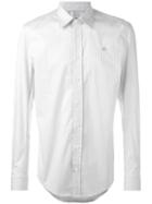 Vivienne Westwood Man Orb Embroidery Striped Shirt, Men's, Size: 46, White, Cotton