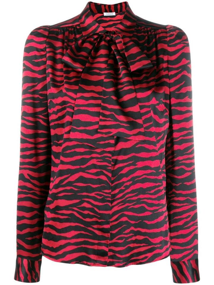P.a.r.o.s.h. Pussy Bow Blouse - Red