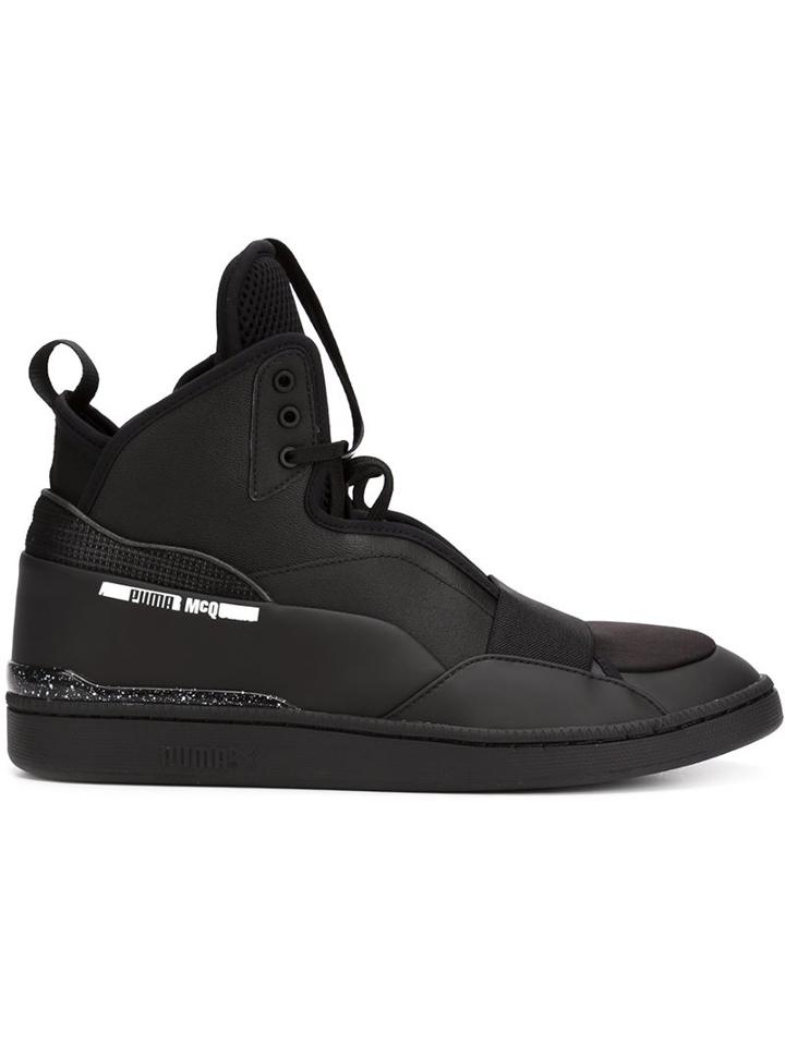 Puma Puma X Mcq Brace Mid Sneakers, Men's, Size: 12, Black, Rubber/leather/nylon