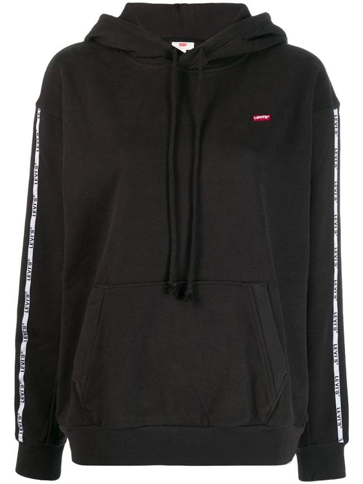 Levi's Logo Band Hoodie - Black