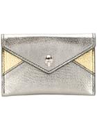 Alexander Mcqueen Skull Cardholder Wallet - Silver
