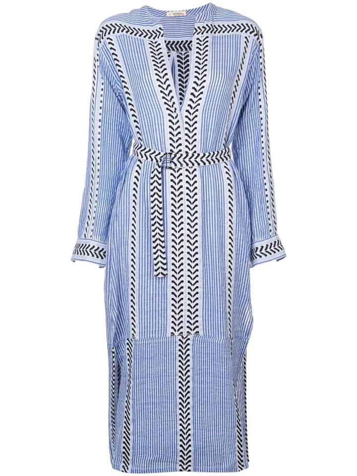 Lemlem Kesiti Shirt Dress - Blue