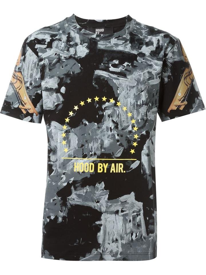 Hood By Air Paint Print T-shirt