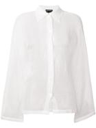Ann Demeulemeester Sheer Loose Sleeve Shirt - White