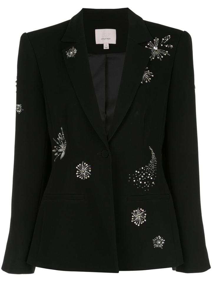 Cinq A Sept Rumi Shooting Star Blazer - Black