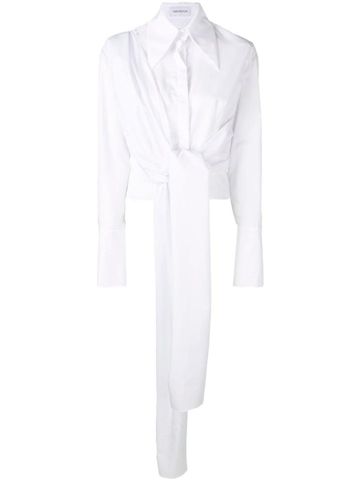 16arlington Tie Detail Shirt - White