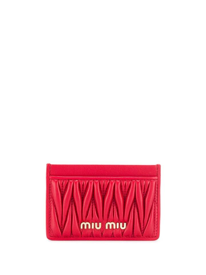 Miu Miu Textured Card Holder