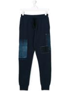 Diesel Kids Denim Patch Sweatpants - Blue