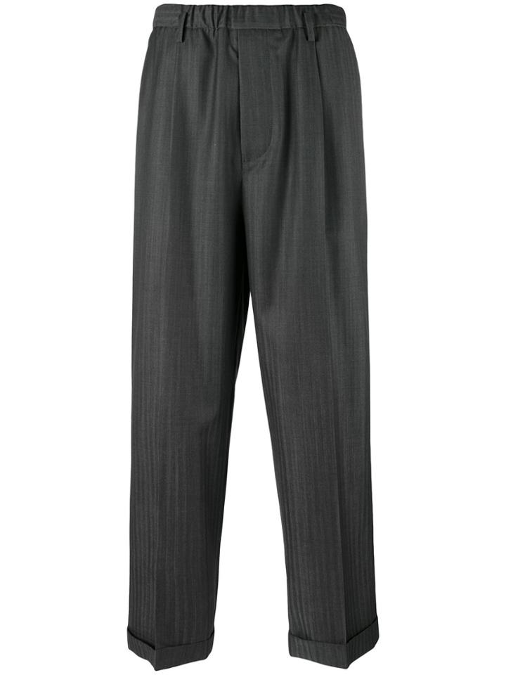 Lucio Vanotti Cropped Trousers - Grey