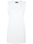 Twin-set Long Sleeveless T-shirt, Women's, Size: Xxl, White, Cotton
