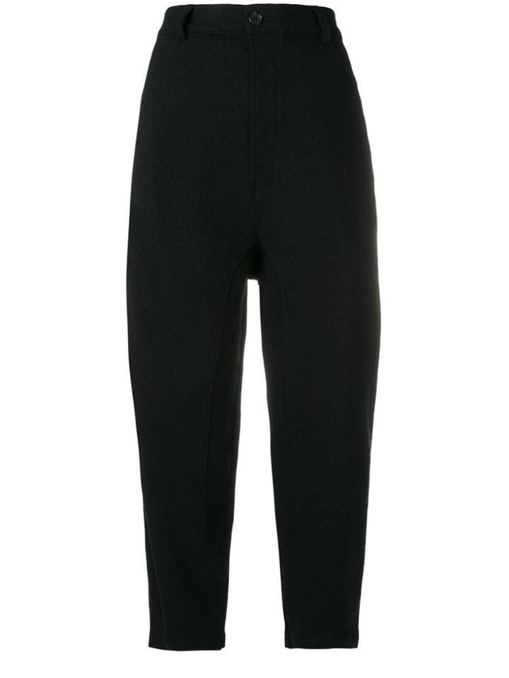 Transit Cropped Trousers - Black