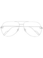 Cartier Aviator Glasses - Silver