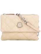 Moncler 'poppy' Satchel Bag, Women's, Nude/neutrals, Calf Leather/metal