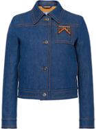 Prada Compact Raw Denim Jacket - Blue