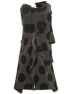 Comme Des Garçons Pre-owned Deconstructed Polka Dot Dress - Grey