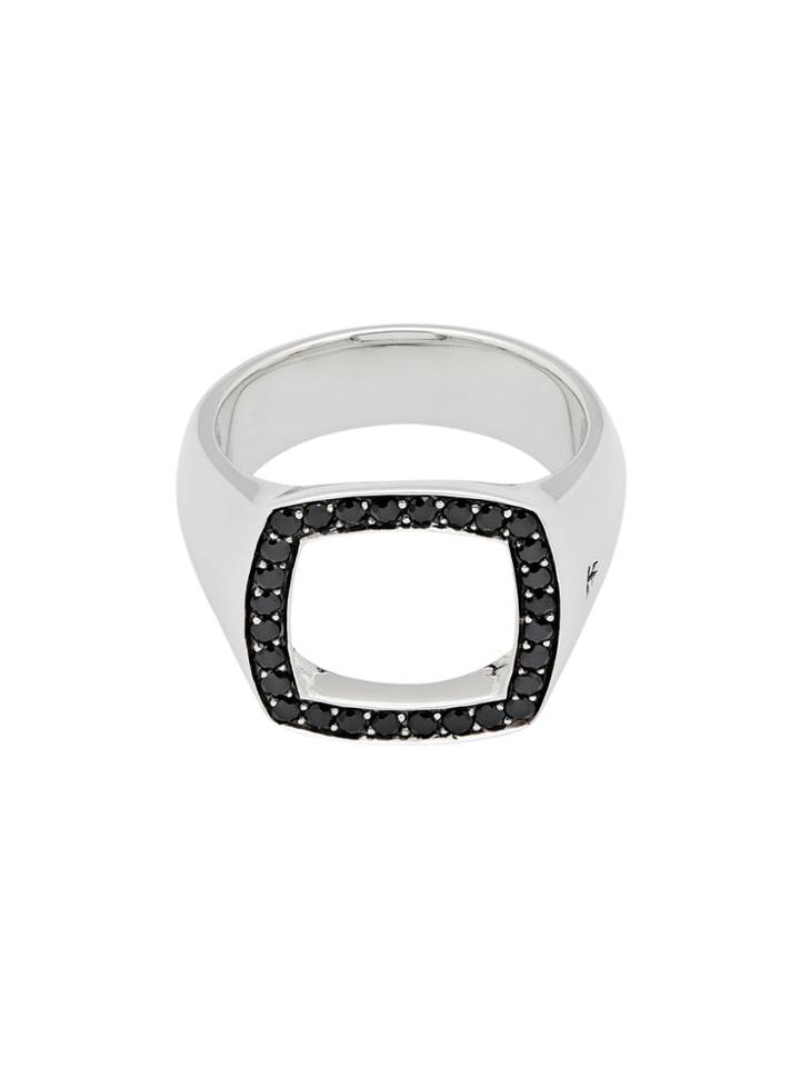 Tom Wood Cushion Open Spinel - Silver