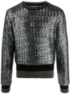Dolce & Gabbana Sequined Sweatshirt - Grey