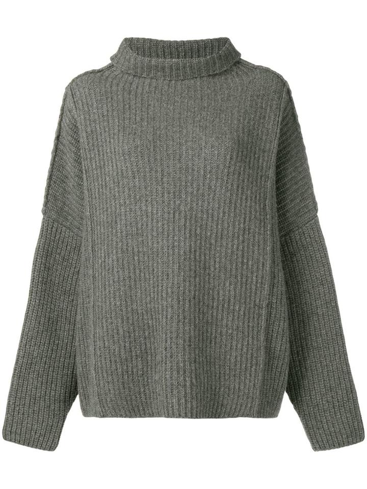 Poiret Oversized Jumper - Grey