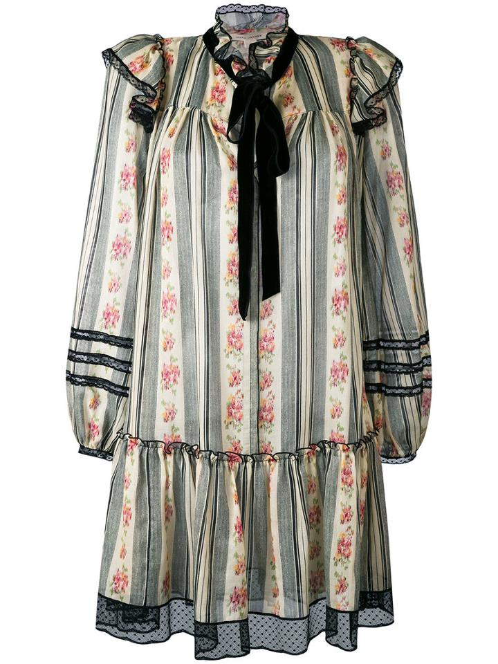 Marc Jacobs - Brocade Floral Gauze Dress - Women - Silk/cotton - 6, Silk/cotton