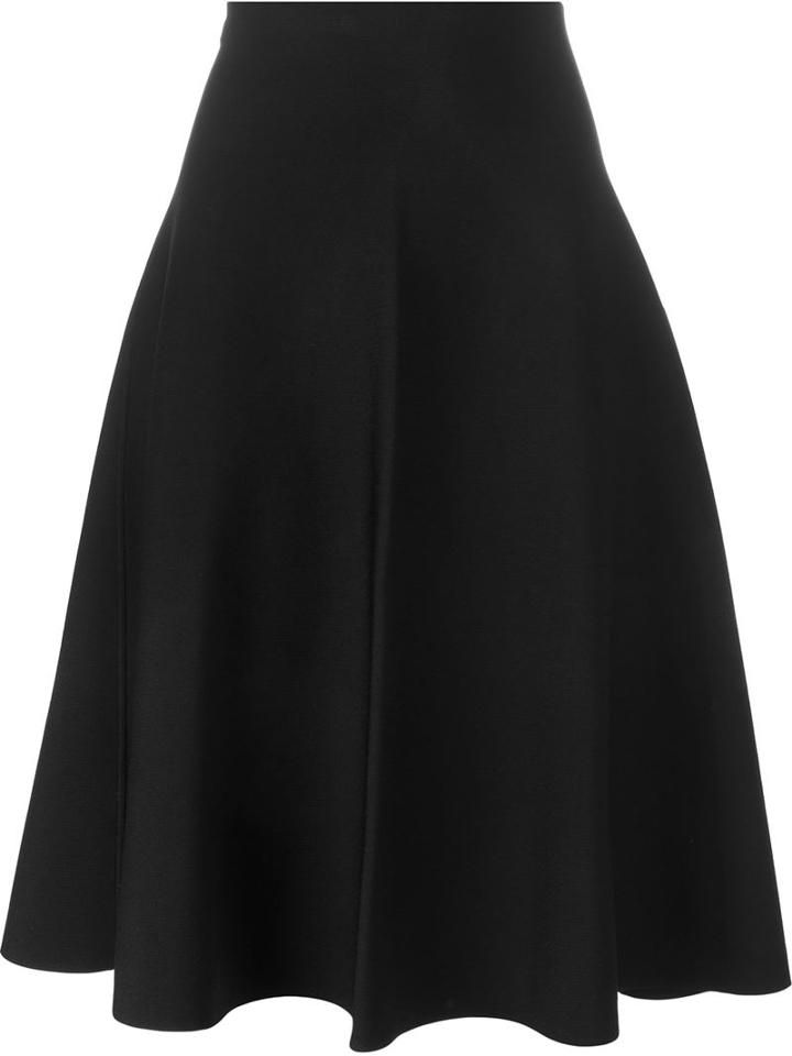 Alexander Wang Flared Midi Skirt, Women's, Size: Medium, Black, Nylon/spandex/elastane/viscose