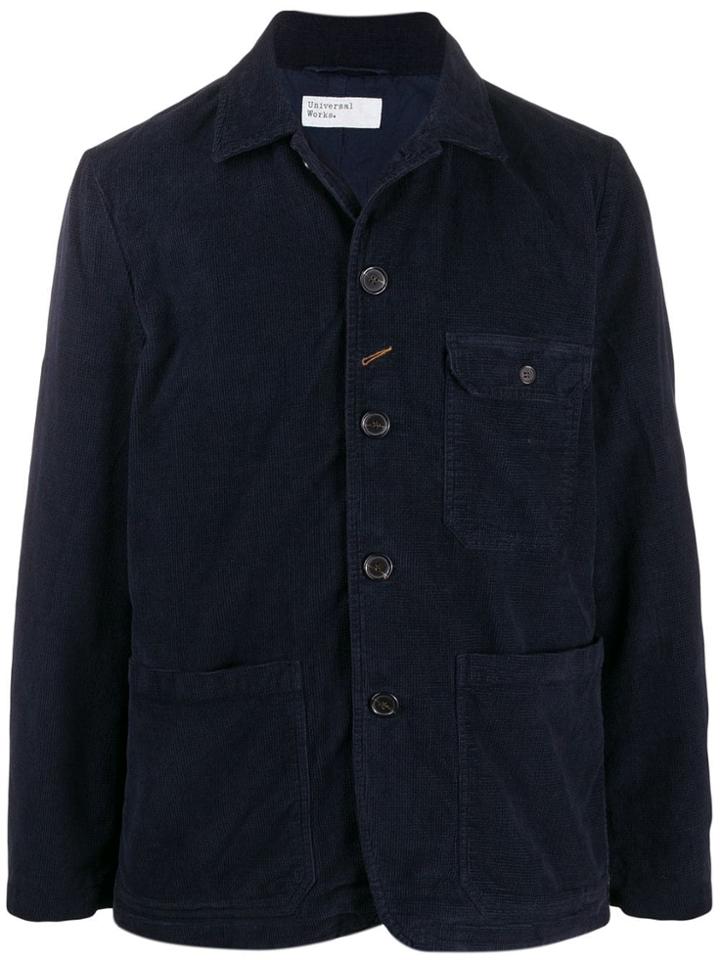 Universal Works Bakers Corduroy Jacket - Blue