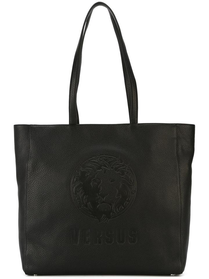 Versus Logo Embossed Large Tote