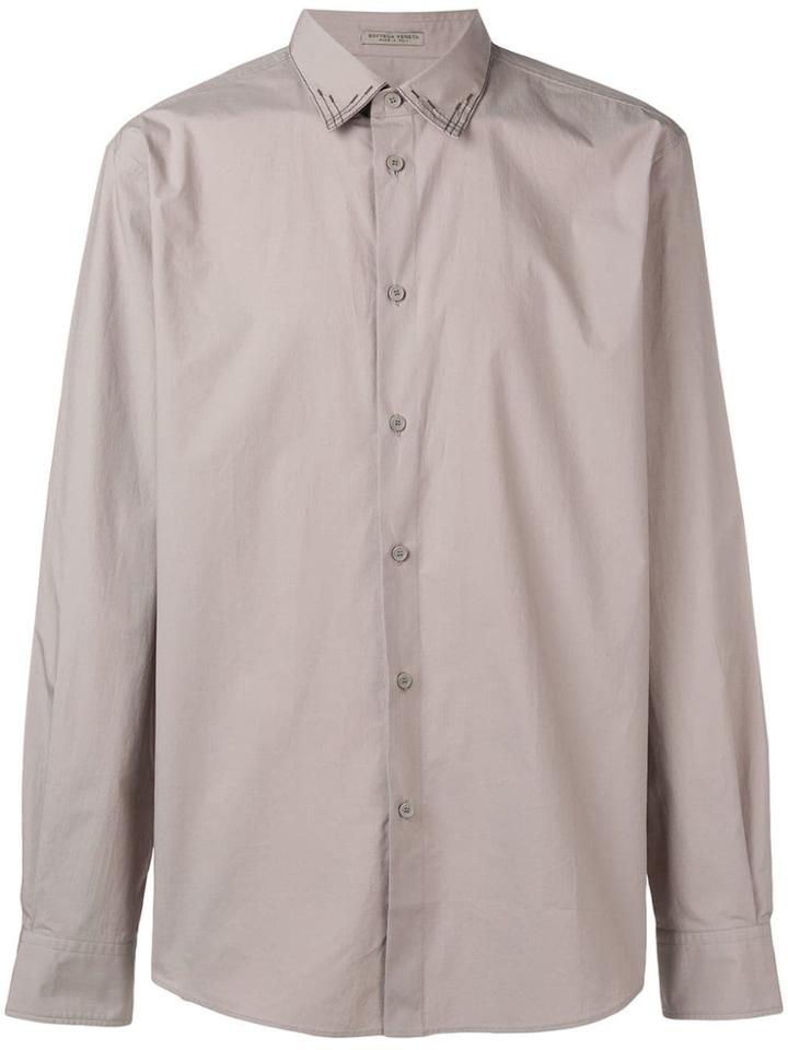 Bottega Veneta Embroidered Collar Shirt - Neutrals