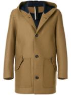 Low Brand Button-down Fitted Coat - Brown