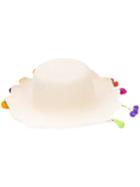 Mercedes Salazar - Hanging Fruits Hat - Women - Bemberg - One Size, Nude/neutrals, Bemberg